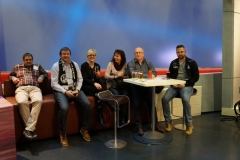 lockere Atmosphäre im Studio
