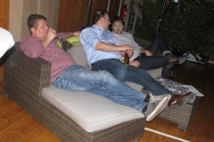 auf dem Sofa, Holle, Frank und Jochen